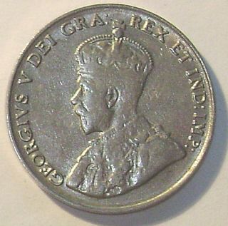 Canada Five Cents 1922 King George V Extra Fine