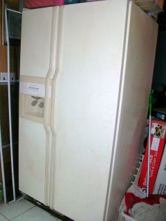 Kitchen Aid 36 Side by Side Refrigerator Freezer Almond Pick Up Only
