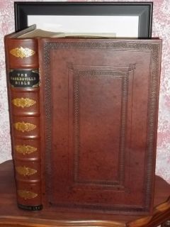 1763 BASKERVILLE KING JAMES HOLY BIBLE 1st EDITION ANTIQUE LEATHER