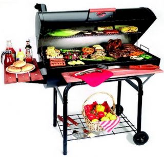 New 49 Charcoal Grill Black Steel Barrel BBQ Barbeque Outdoor Cooking