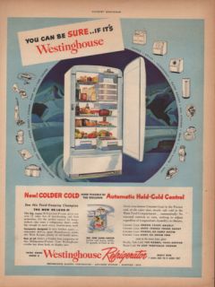 1949 Westinghouse Refrigerator Kitchen Mountain Freezer