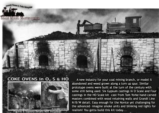 COKE OVENS KIT SCALE MODEL MASTERPIECES/YORKE O/On2/On30/1:48 *Brand