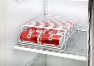 Soda Can Dispenser Kitchen Refrigerator Drink Beverage Shelf Organizer