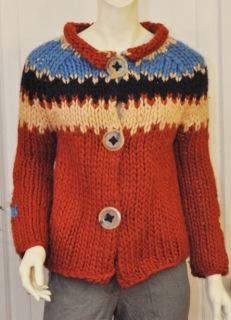 Twinkle by Wenlan Knit Longsleeve Button Up Wool Sweater Size S