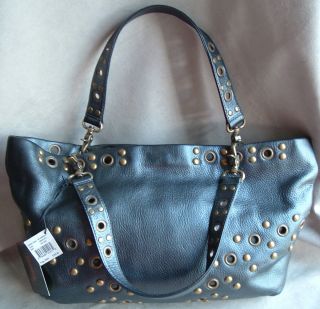 Hobo International Black Electra Brass Studed Handbag MSRP $ 165