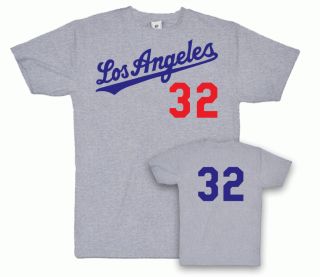 1965 Dodgers Retro Sandy Koufax Jersey T Shirt in A Throwback Style