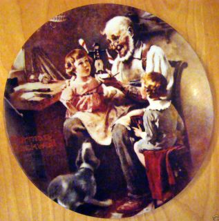 1977 Knowles Collectors Plate Norman Rockwell The Toy Maker