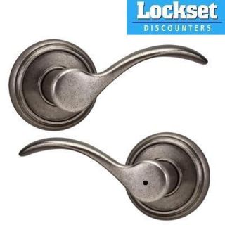 Weiser Trapani Rustic Pewter Passage Privacy Levers