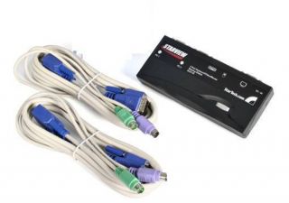 Startech Starview 2 Port PS 2 KVM Switch Kit with Cables SV211K Key