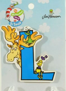 Letter L Set of 6 Dr Seuss Jim Henson Alphabet Perjinkities 3 Wood