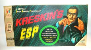 Vintage 1967 Kreskins ESP Board Game Original Box 4722 Milton Bradley