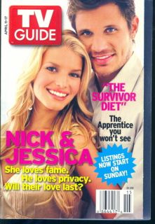 2004 TV Guide Nick Lachey Jessica Simpson Love Last