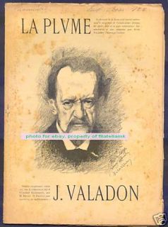 La Plume Magazine 188 Dedicated to J Valadon 1897