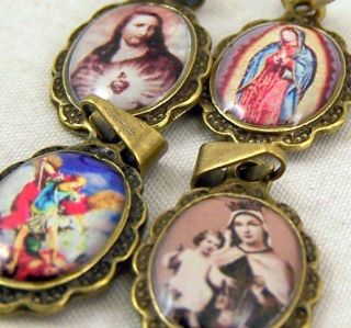 Medal Mt Carmel Scared Jesus Saint St Michael Our Lady Of Guadalupe