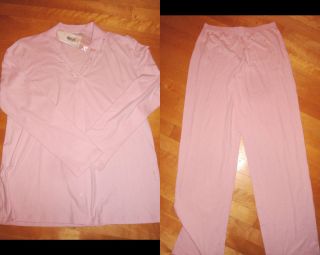 La Perla Joelle Pink 100 Cotton Pajama Set Comfortable Luxury Large