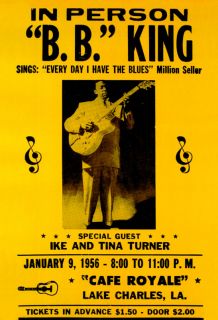 King Concert Poster Lake Charles Blues Legend