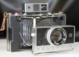 Polaroid 195 Instant Film Land Camera Tominon 114mm 1 3 8 Near Mint