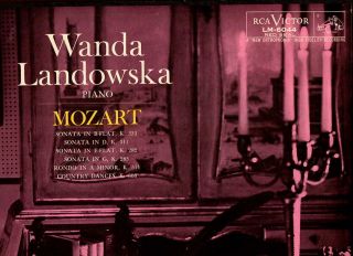 RCA LM 6044 Wanda Landowska Mozart Piano Sonatas 2 LPS 1956