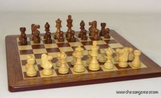 French Lardy Padauk Chess Set