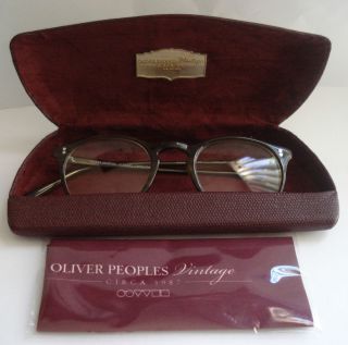 Limited Edition Oliver Peoples OMalley Eyeglasses Frames Olive