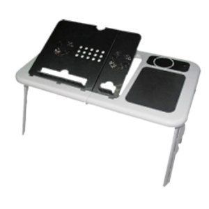 Personal Table Portable Compact Laptop Desk Tabletop Slides Convenient