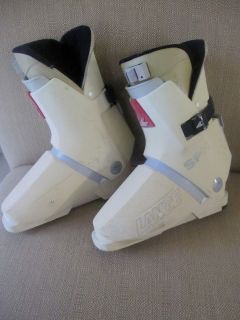 Womens Ski Boots Lange SPH Size 8 5 M Off White with Boot Warmer
