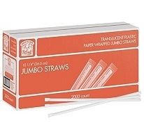 Jumbo Wrapped Straws 10 1 4 2000 Ct