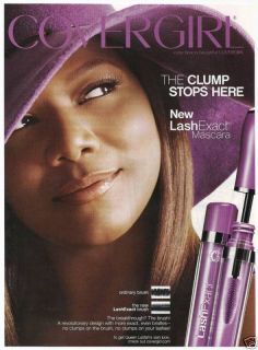2006 Queen Latifah Photo CoverGirl Mascara Print Ad