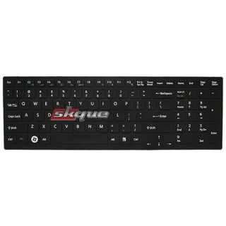 Black Silicone Keyboard Skin Case Cover Accessory For Sony Vaio Laptop