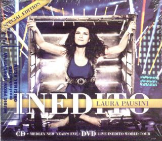 LAURA PAUSINI, INEDITO SPECIAL EDITION. FACTORY SEALED CD + DVD SET.