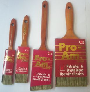 Polyester Bristles Blend Latex Oil Paint Brushes