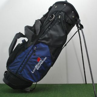 Last Minute Golfer Carry Stand Bag Black Blue New