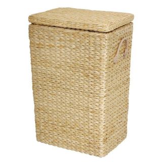 Oriental Furniture Rush Grass Laundry Basket Natural
