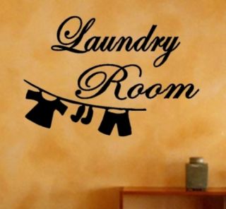 Laundry Room Vinyl Wall Art Sticker Quotes Home Decor Graphic Decal