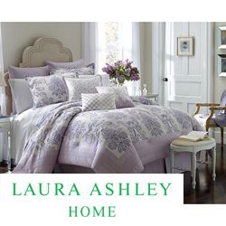 Laura Ashley Addison King Size 4 Piece Comforter Set New