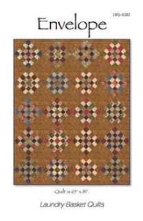 Envelope Pattern by Laundry Baskets Quilts 65 x 81
