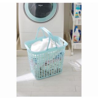 Large Sized Laundry Basket w Handles lb L Blue