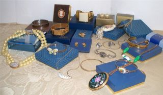 Vintage Avon Jewelry Lot Necklaces Rings Set Pearls Rhinestones in