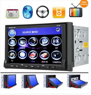  Stereo DVD Player LCD TV Bluetooth Radio IR Double Din Touch Screen