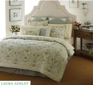 Laura Ashley Sheffield Queen Comforter Set ▬ New ▬ 4 Pieces