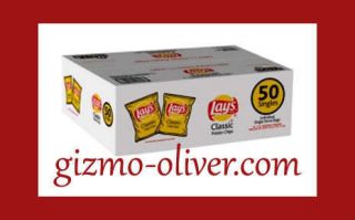 50 Lays Classic Potato Chips 1 oz Single Serve Packages Vending 10