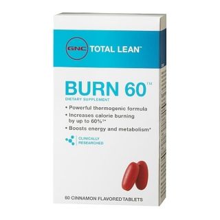 GNC Total Lean Burn 60 Cinnamon Flavored 60 Tablets TS