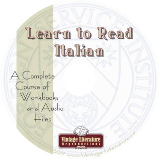 Learn to Read Speak Italian Language Course DVD ღ