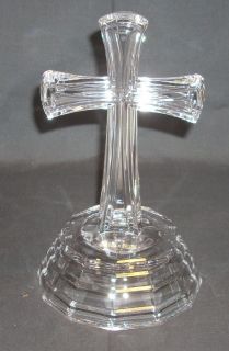 Lead Crystal Cristal Deplomo Deplomb Cross Made in The USA Statue