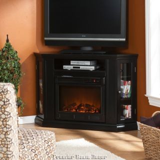 Electric Fireplace Flickering Flame LED Lights Remote Control Heats A