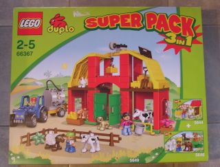 Lego Duplo 5649 5646 5644 Big Farm Playset Superpack New in Box SEALED