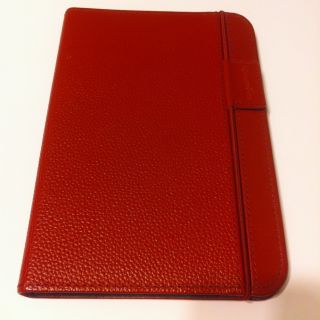  Red Leather Cover Case Free Light for Kindle 3 Kindle Keyboard