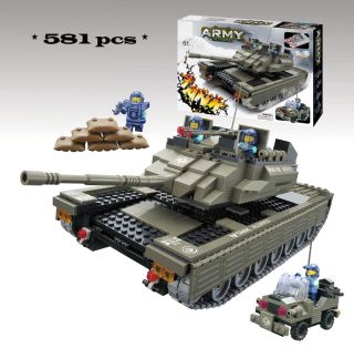 Military Tank Building Blocks Compatible with Lego 581pcs 5664 Free