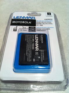 LENMAR CLM5805A NEW Li Ion 3 7V 740mAh Battery MOTOROLA RAZR V8 V9