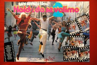 Hajde Da SE Volimo 2 1 Signed by Lepa Brena 1980’s EXYU Movie Poster